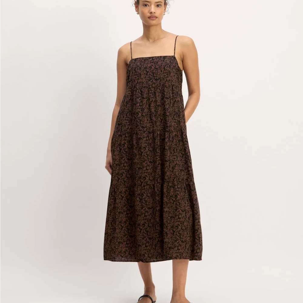 Everlane Gauze Tiered midi dress